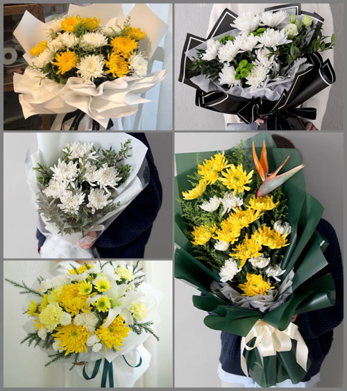 重庆梁平区梁山街道白事花束代送